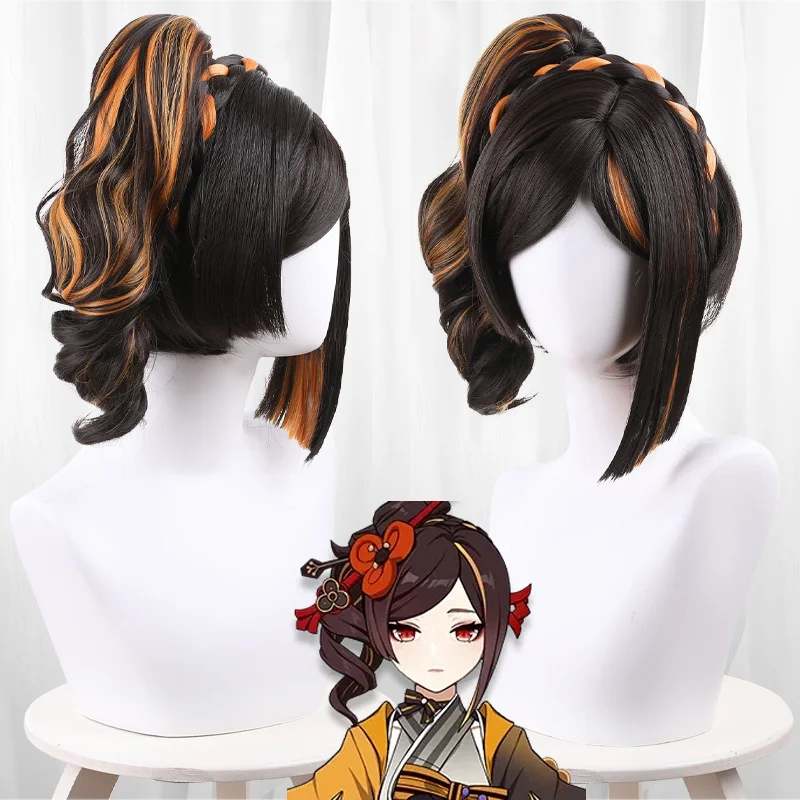 Game Genshin Imapct Chiori Cosplay Wig	INAZUMA Latest Cosplay Costume  Role Play Uniform Halloween Carnival Party Outfit