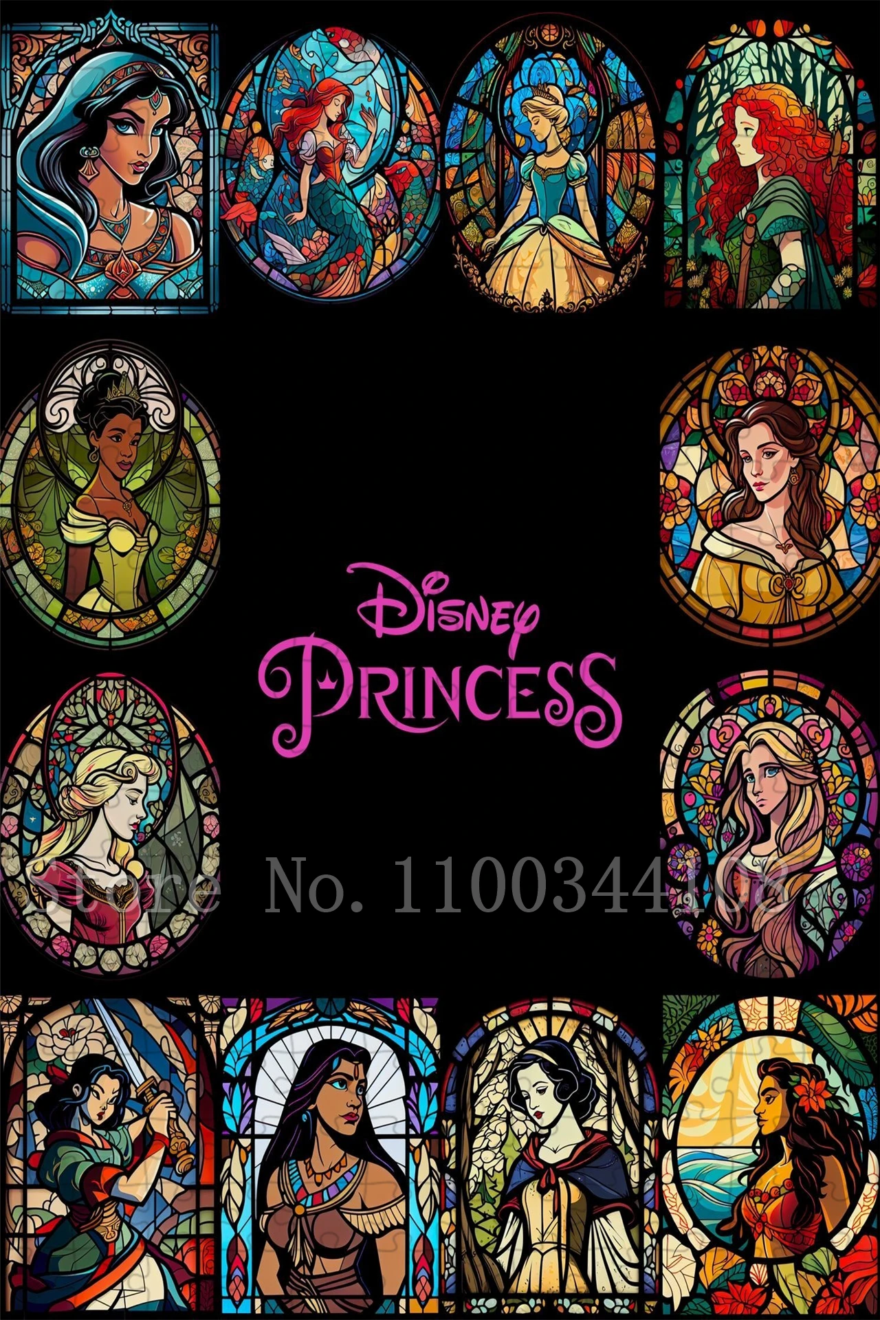 Disney Prinses Cartoon Legpuzzels 35/300/500/1000 Stukken Houten Puzzels Voor Meisjes Handgemaakt Spel Stress Reliëf Speelgoed