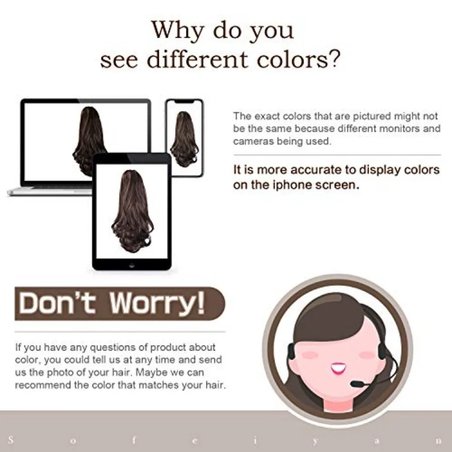 وصلة شعر بمشبك على شكل ذيل حصان طويل مجعد للنساء مع قطعة شعر صناعية ذات مظهر طبيعي مثالية للارتداء اليومي الخاص