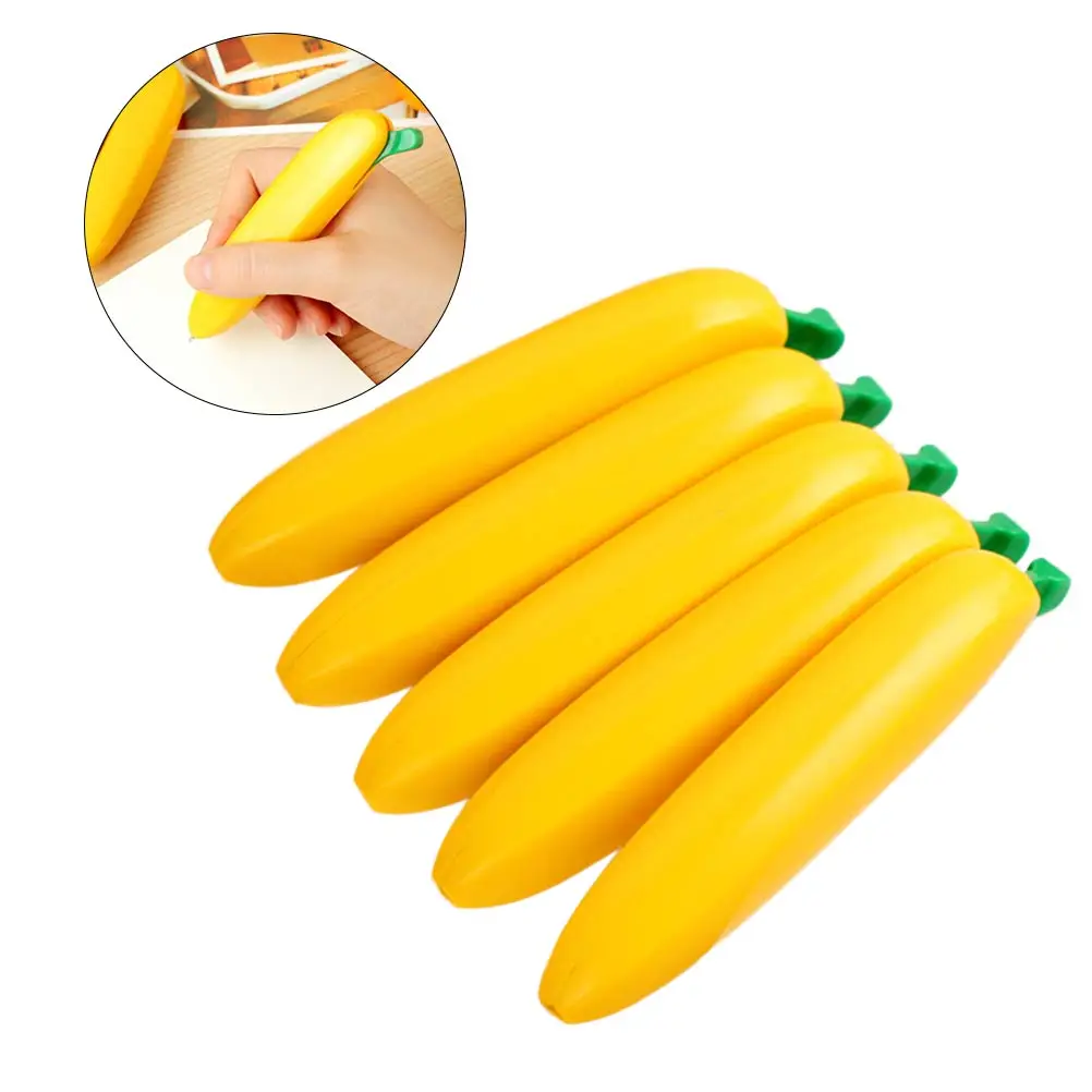 

5 Pcs Banana Pen Kids Ballpoint School Ball-point Student Pens Creative
