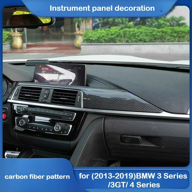 

For BMW 3Series 320li 3GT 4Series F30 central control instrument panel modified carbon fiber pattern interior sticker