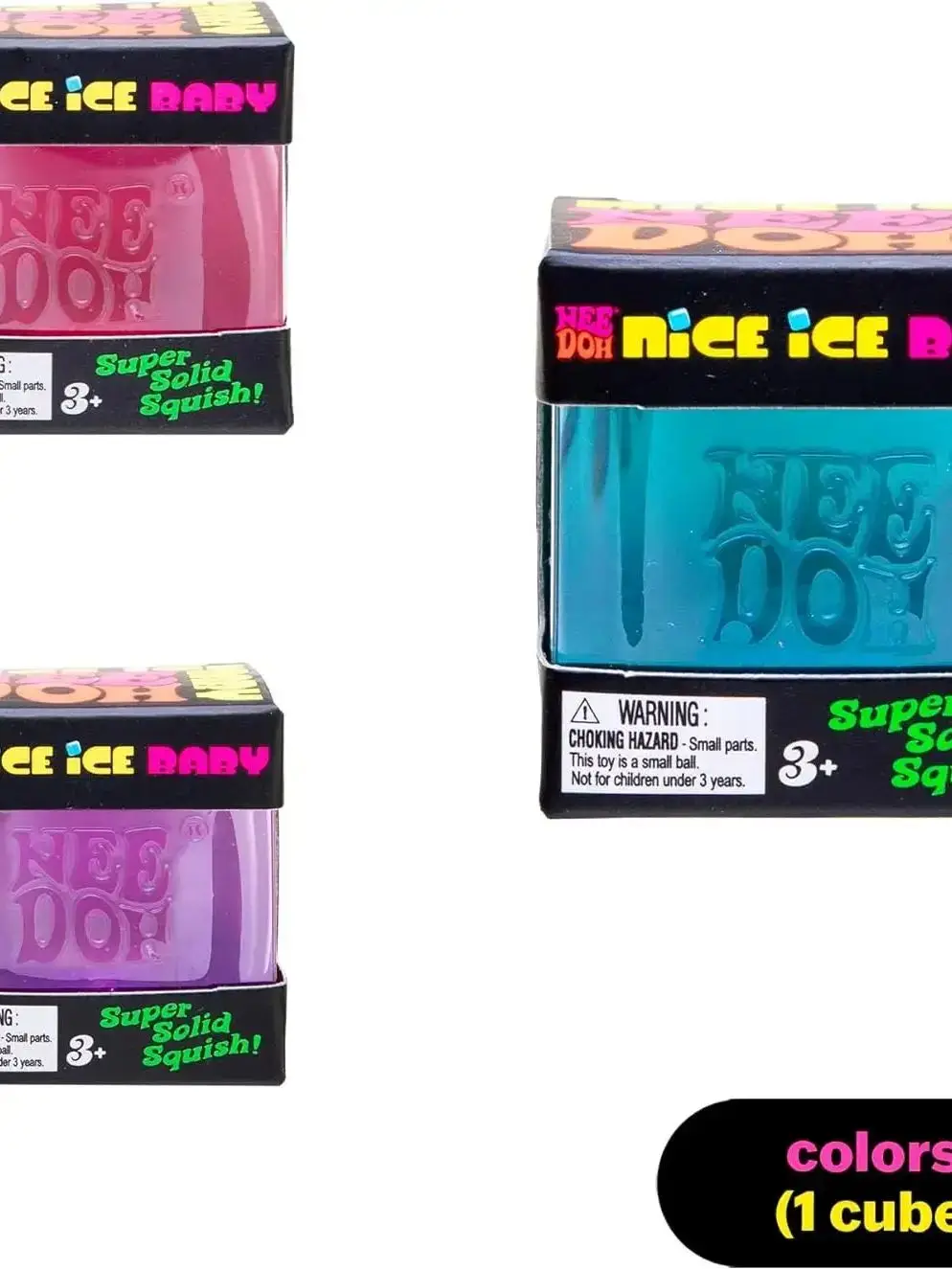 Nee doh Nice Cube Sensorische Stressverlichter Fidget Tool voor angst & focus Bureau Sensorische Kubus voor volwassenen & kinderen - afbeelding 2
