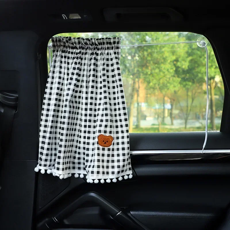 Cute Cartoon Car Curtain Sunshade Curtain Essential Summer Car Sunscreen Curtains Keep Your Car Interior Cool & Protected