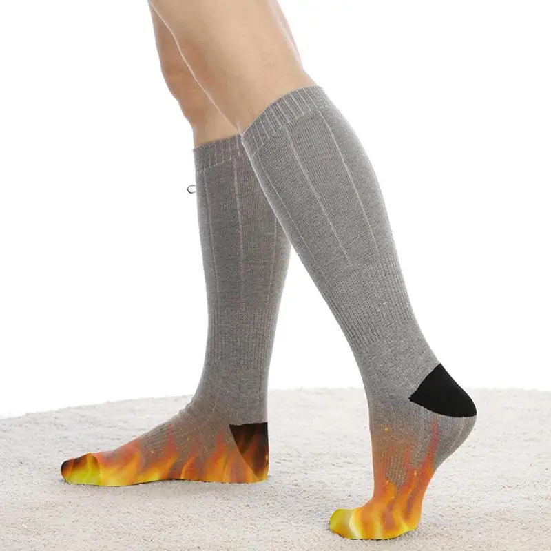 Thermal Socks Battery Heated Socks Extra Thick Insulated Heated Socks For Winter Foot Warmer For Men And Women