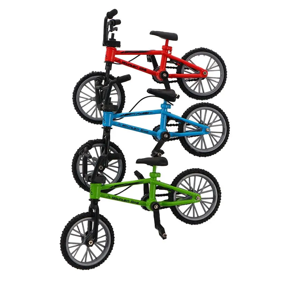 High Quality Colorful Mini Finger Bike Alloy Brake Rope Plastic Finger Bicycle Boys Creative Game Bike Model Toys