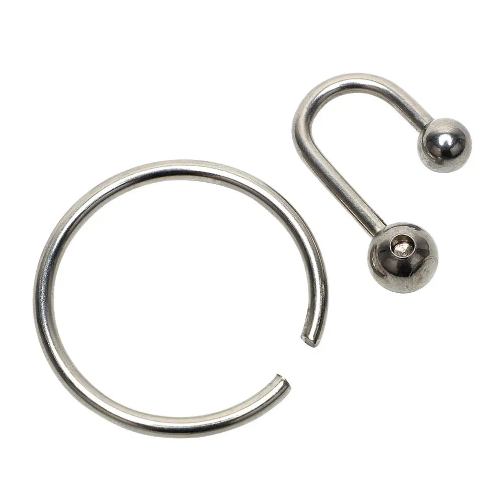 Male Sex Delay Ejaculation Ring Metal Bead Penis Rings Stimulate Urethral Dilators Cock Ring Penis Plug Sex Toys for Men Gay