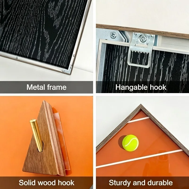 Tennis Racket Display Frame Wall-mounted Tennis Rackets Photo Frames Home Walls Decor Sports Accessories Collection Stands view 5