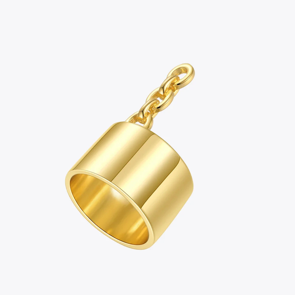 ENFASHION Geometric Finger Nail Rings For Women Gold Color Ring Chain 2021 Hollow Wide Anillos Fashion Jewelry Gift R214091