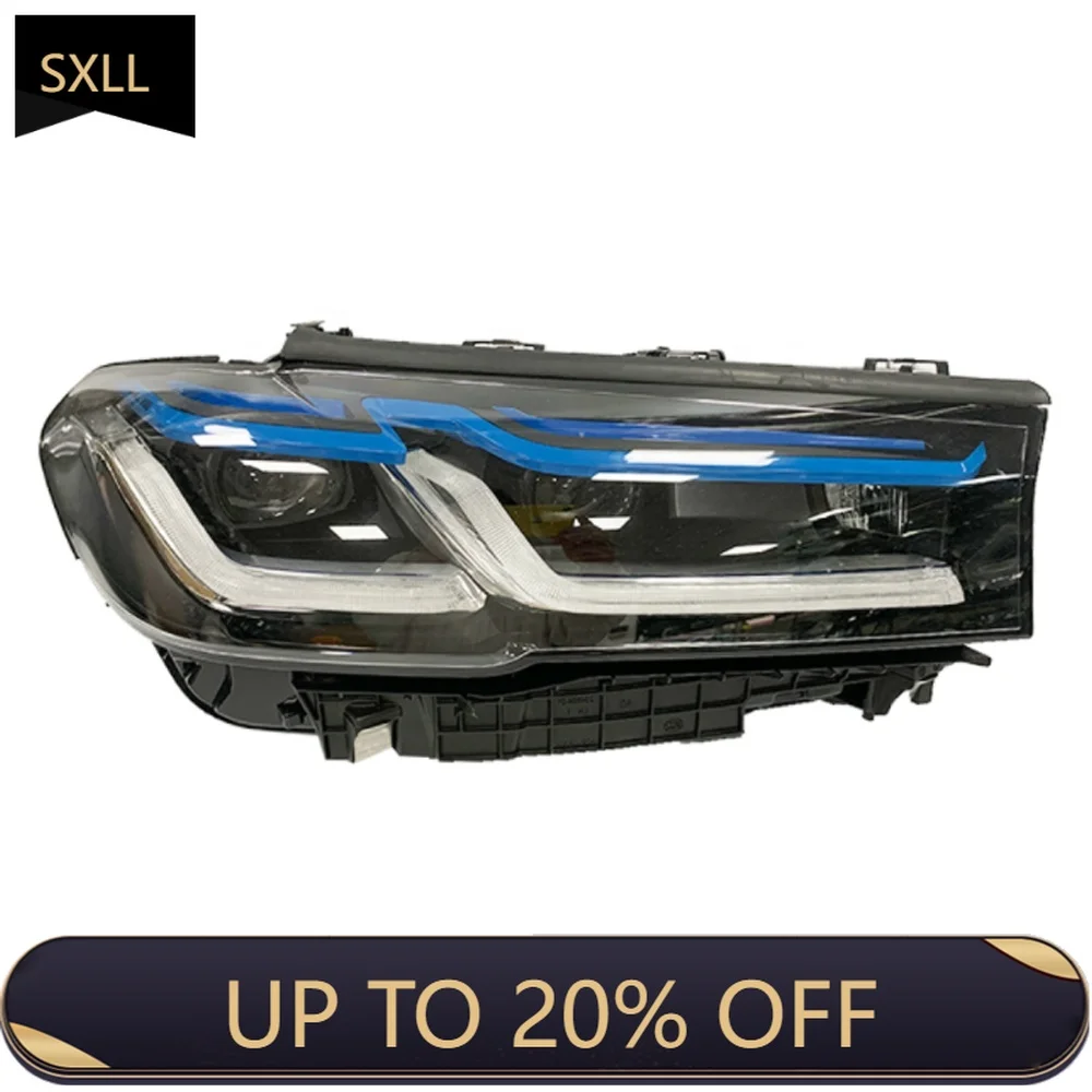 

SXLL G30 F90 M5 лазерные фары дневного вождения, противотуманные фары рулевого управления, высокие и низкие линзы, аксессуары для моделирования автомобиля, фары