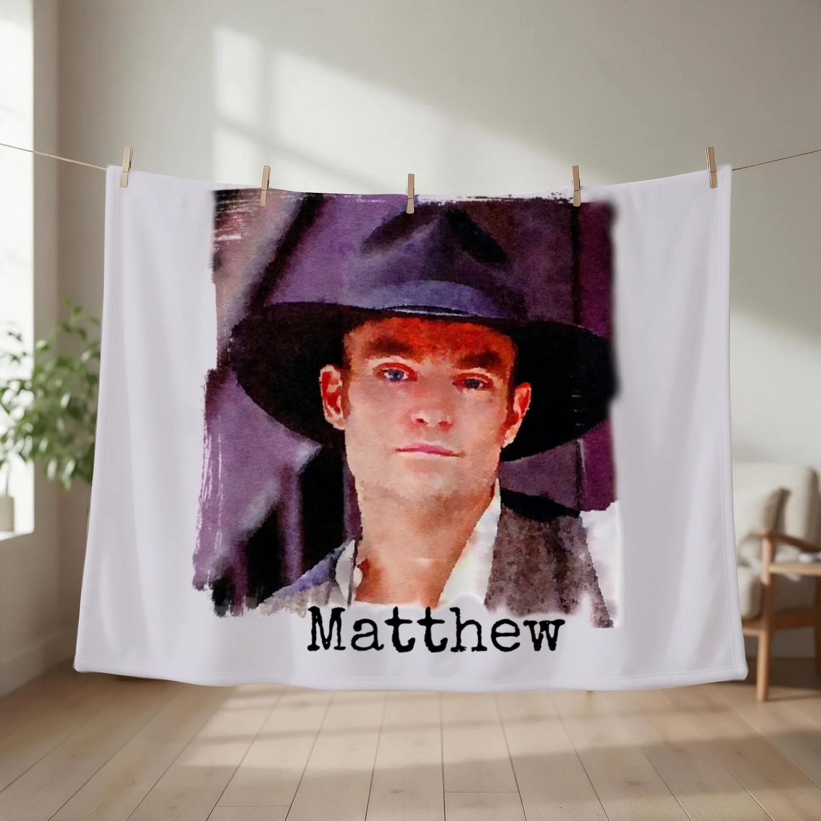 Matthew Cooper, Dr Quinn Medicine Woman Throw Blanket couch cozy soft plush fuzzy picnic outdoor blanket
