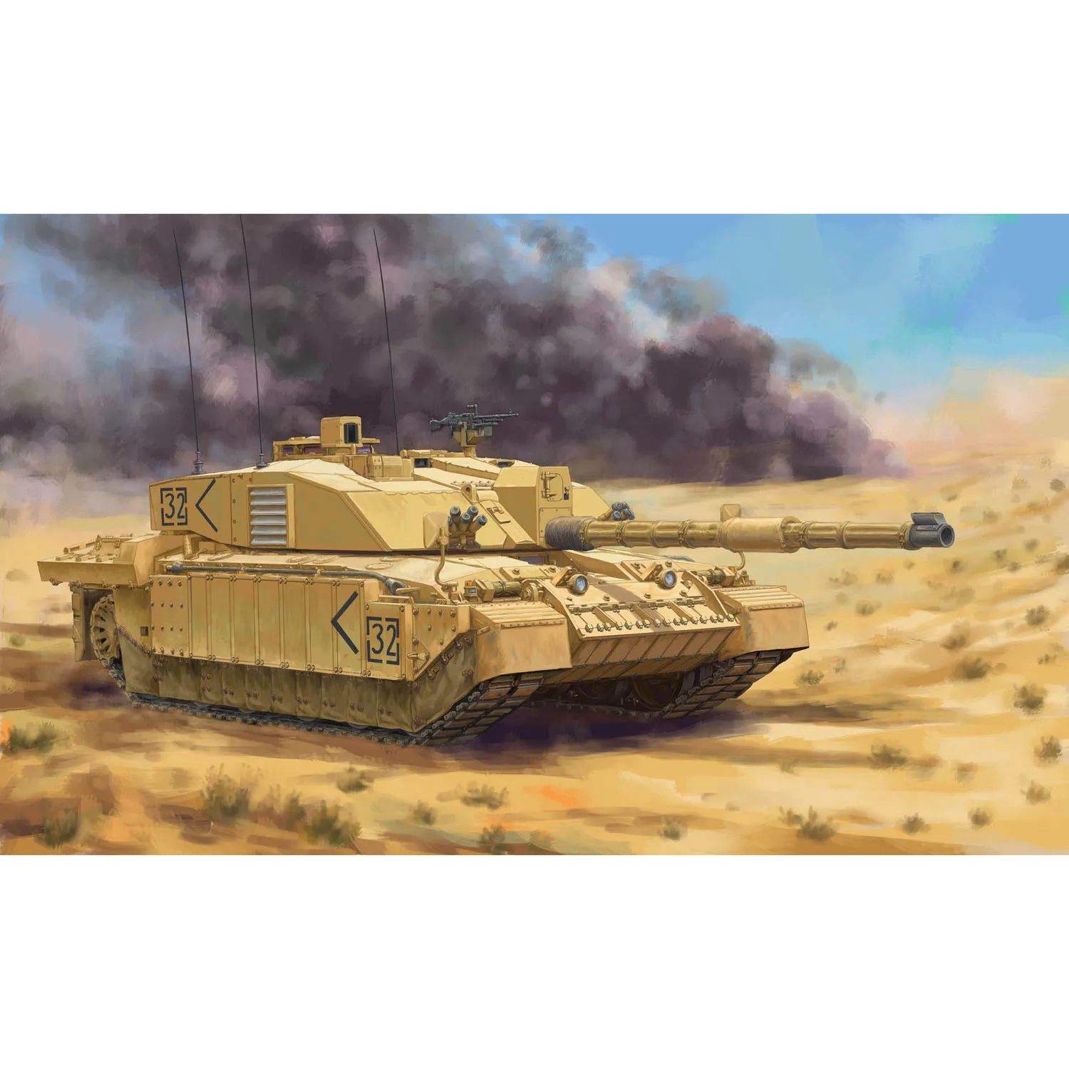 

Hobby Boss 1/48 статический пластиковый основной боевой танк British Challenger II 84853 в разобранном виде, комплект модели «сделай сам», реалистичный дизайн, сувенир