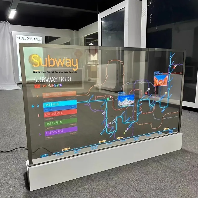 

Slim 30 43 55 Clear Organic Light Emitting Diode Display for Indoor Elevator Digital Signage Holders and Screens