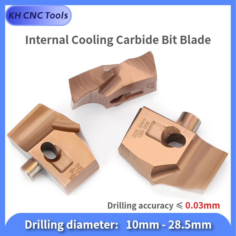 ثلاثية الأبعاد 5D 8D 10D التبريد الداخلي كربيد بت غير قياسي القطر 10-28.5 مللي متر HCD JCD تاج الحفر تويست الحفر تاج الحفر قضيب شفرة