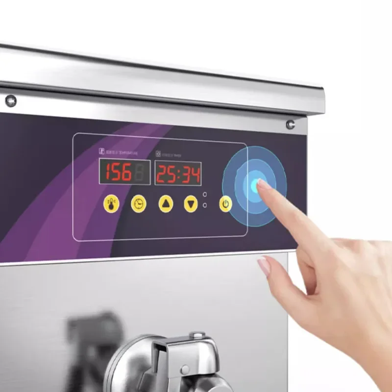 Fritadeira elétrica comercial 220v, fritadeira elétrica, corda frita, frango frito, batatas fritas, tofu peludo, versão computador, intel