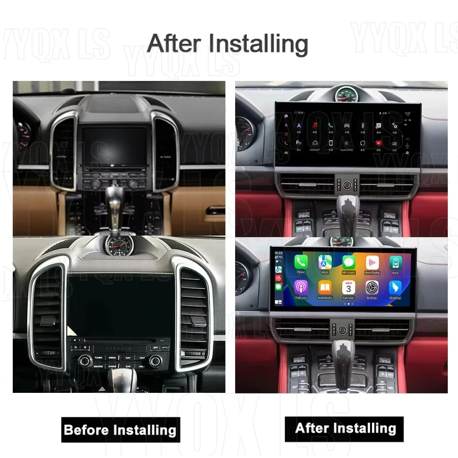 

Для Porsche Cayenne 2010-2017: Автомобильный мультимедийный проигрыватель с CarPlay, Android, камерой 360°, GPS-навигацией, Wi-Fi, Bluetooth и RDS-радио