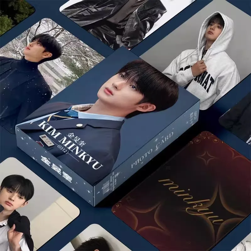 

55PCS Kim Min-kyu Photo Cards Set - Cheongdam International High School Actor LOMO Cards Perfect Gift for Fans