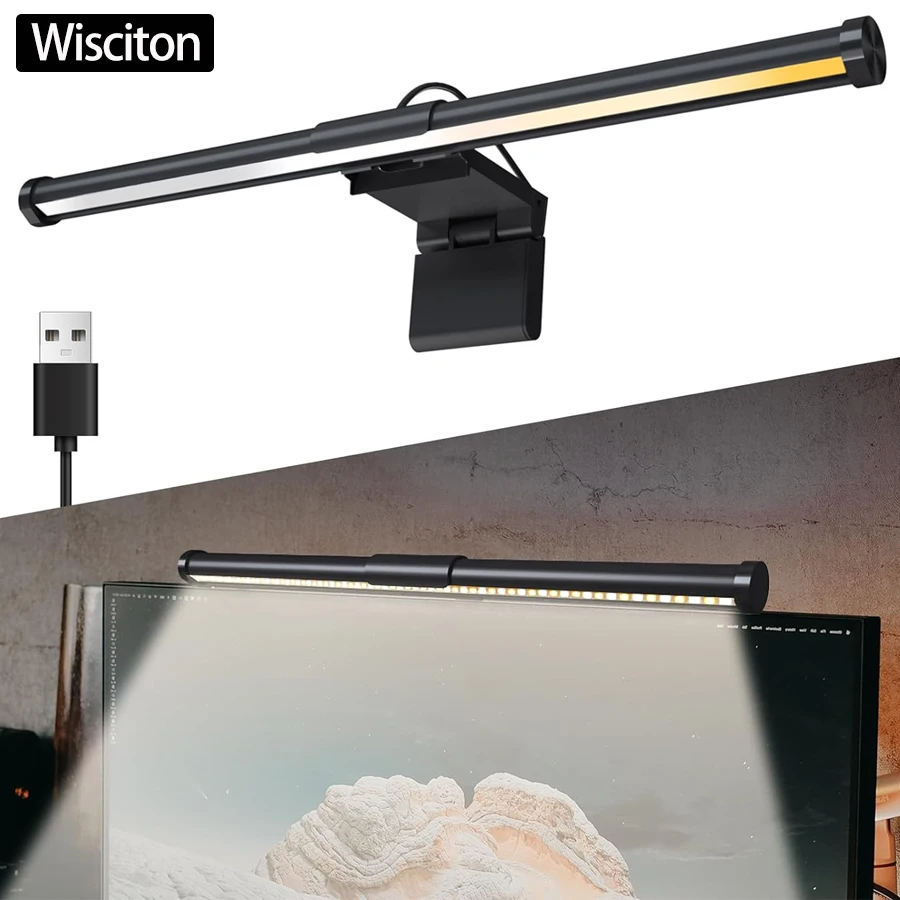 

44/55 см монитор ПК экран светодиодный светильник с затемнением обучающее освещение для чтения с регулируемой яркостью USB ночник бар сенсорный светильник для защиты глаз