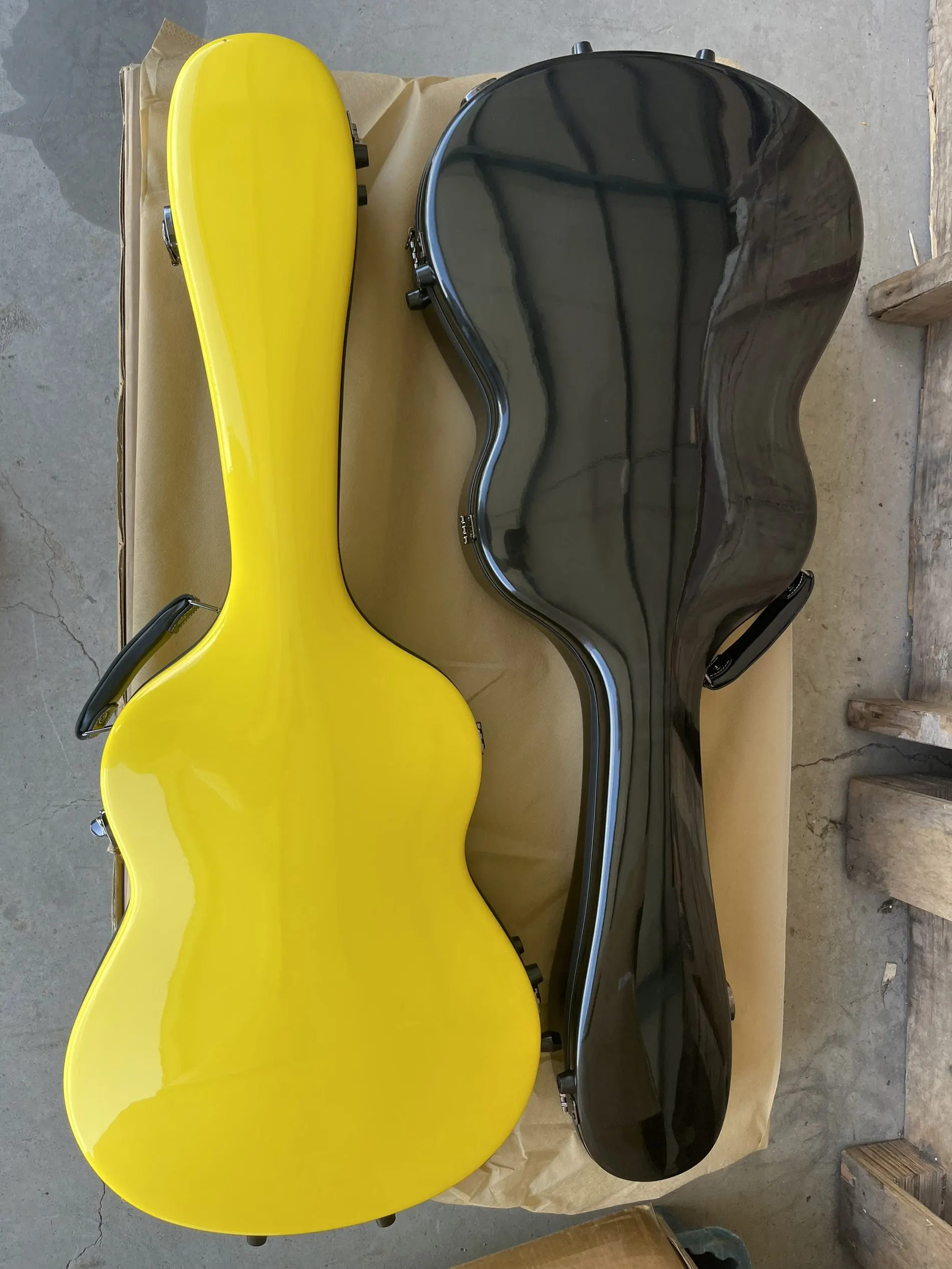 High Strength Fiberglass Guitar Hard Case Protective Shell For Musical Guitar Instrument Protection