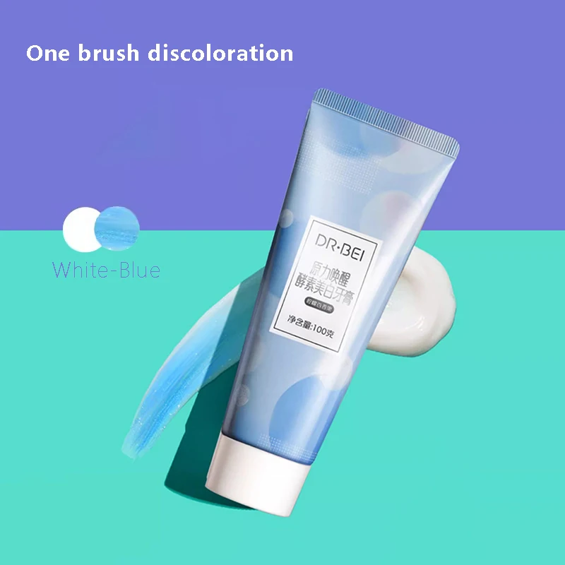 Xiaomi Youpin DR.BEI 효소 미백 치약, 상쾌한 과일 향, 변색 신선한 호흡 제거, 치아 얼룩, 여아용 100g