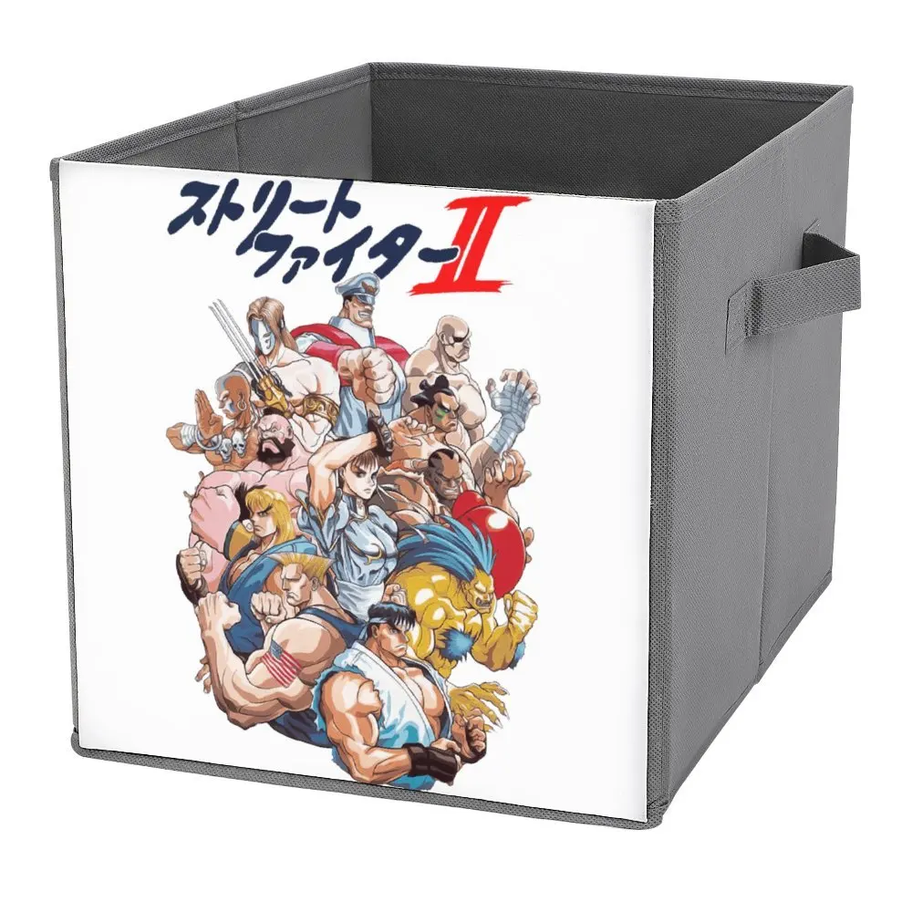 Folding Storage Box Select Your Fighter for Sale Storage Tank Dust Proof Staying Books Durable Graphic Vintage Convenient Bathro