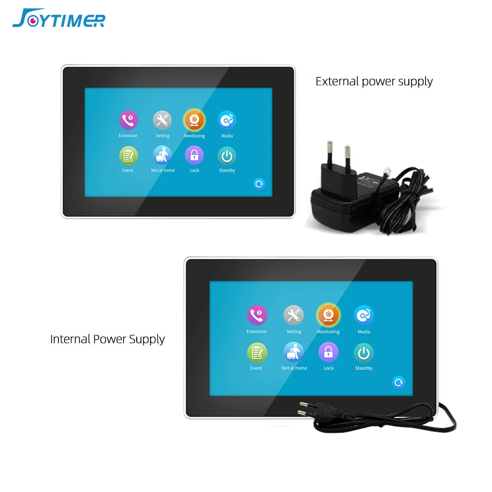 Joytimer Wifi Video Intercom 720P AHD All Touch Indoor Monitor for Home TUYA Smart Video Door Phone System Message Push