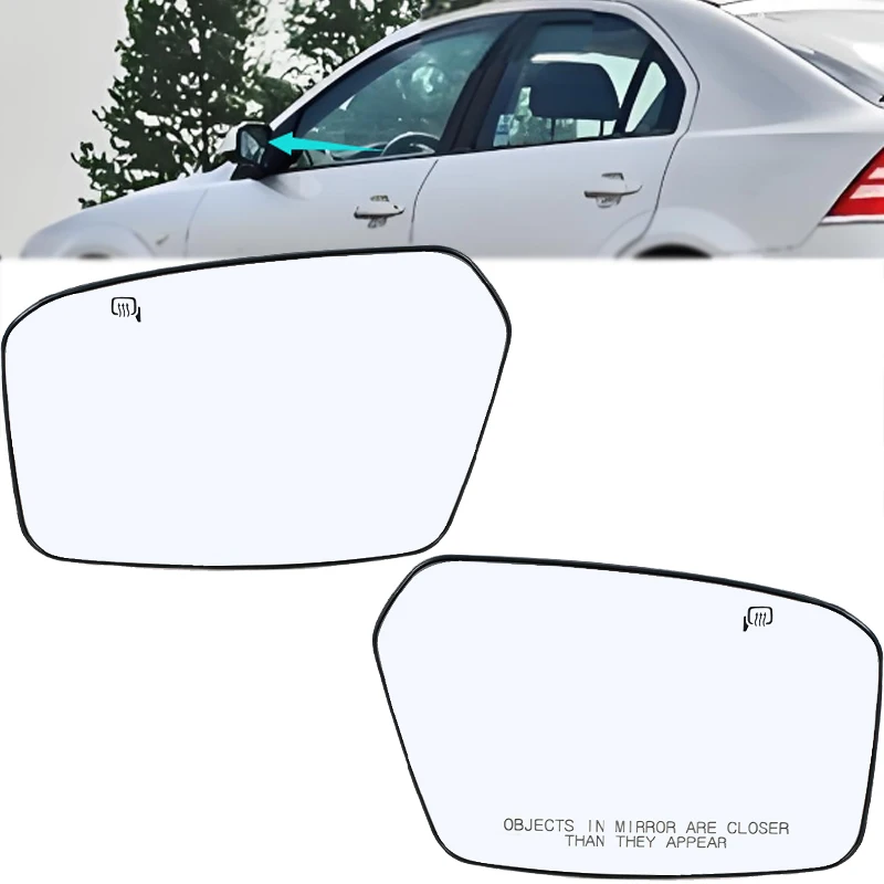 

Car Exterior Rearview Mirror For Ford Fusion Mondeo 2006-2010 Mirror Reflection Lens With Heating