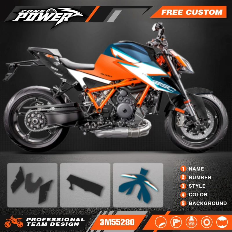 Powerzone Graphics Motorcycle Decal Sticker Deco Kits For KTM Super Duke 1290 S R 1290-S 1290-R 2020 2021 2022 Customized  01