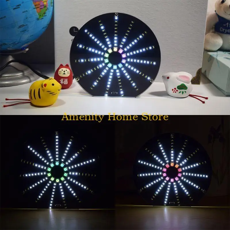 F26C LED Okrągły wizualizator Wyświetlacz widma muzycznego Zestaw do lutowania komponentów