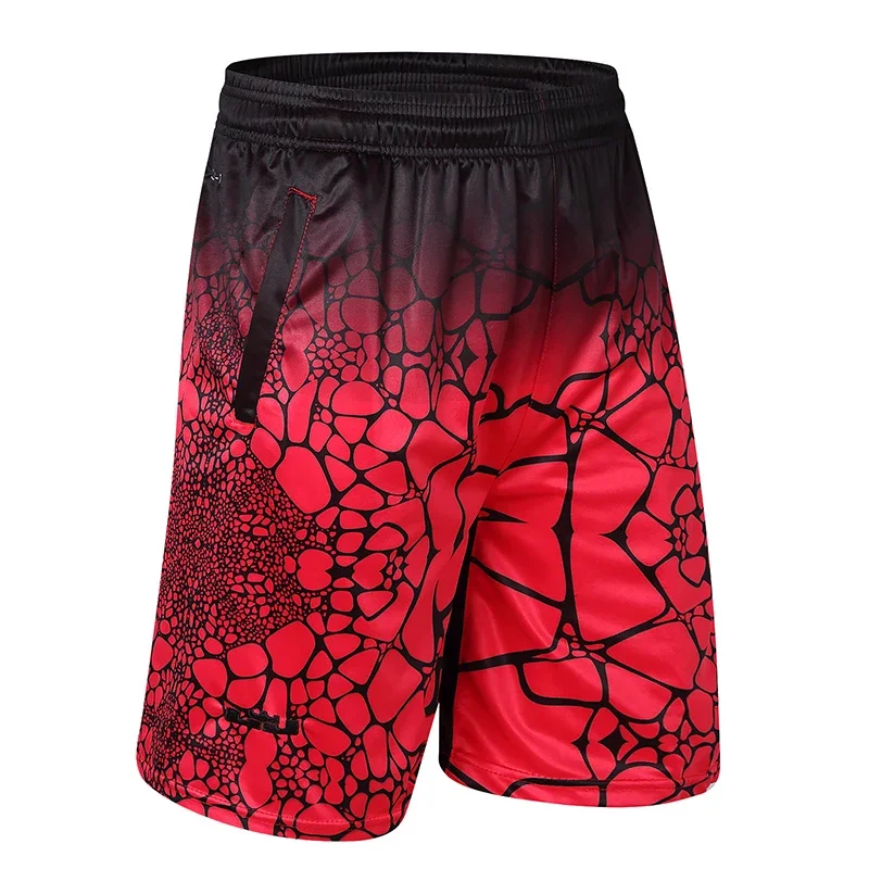 Pantaloncini sportivi da uomo maglia da calcio allentata traspirante Scanties da spiaggia allentati esecuzione di pallacanestro allenamento di