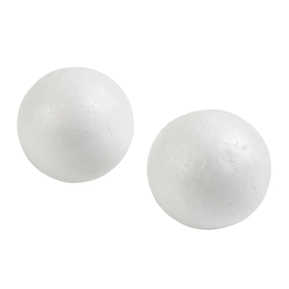 Party 10pcs Solid Foam Ball Polystyrene Balls Round Tree White 50mm-100mm Christmas Ball Ornaments For DIY Flower