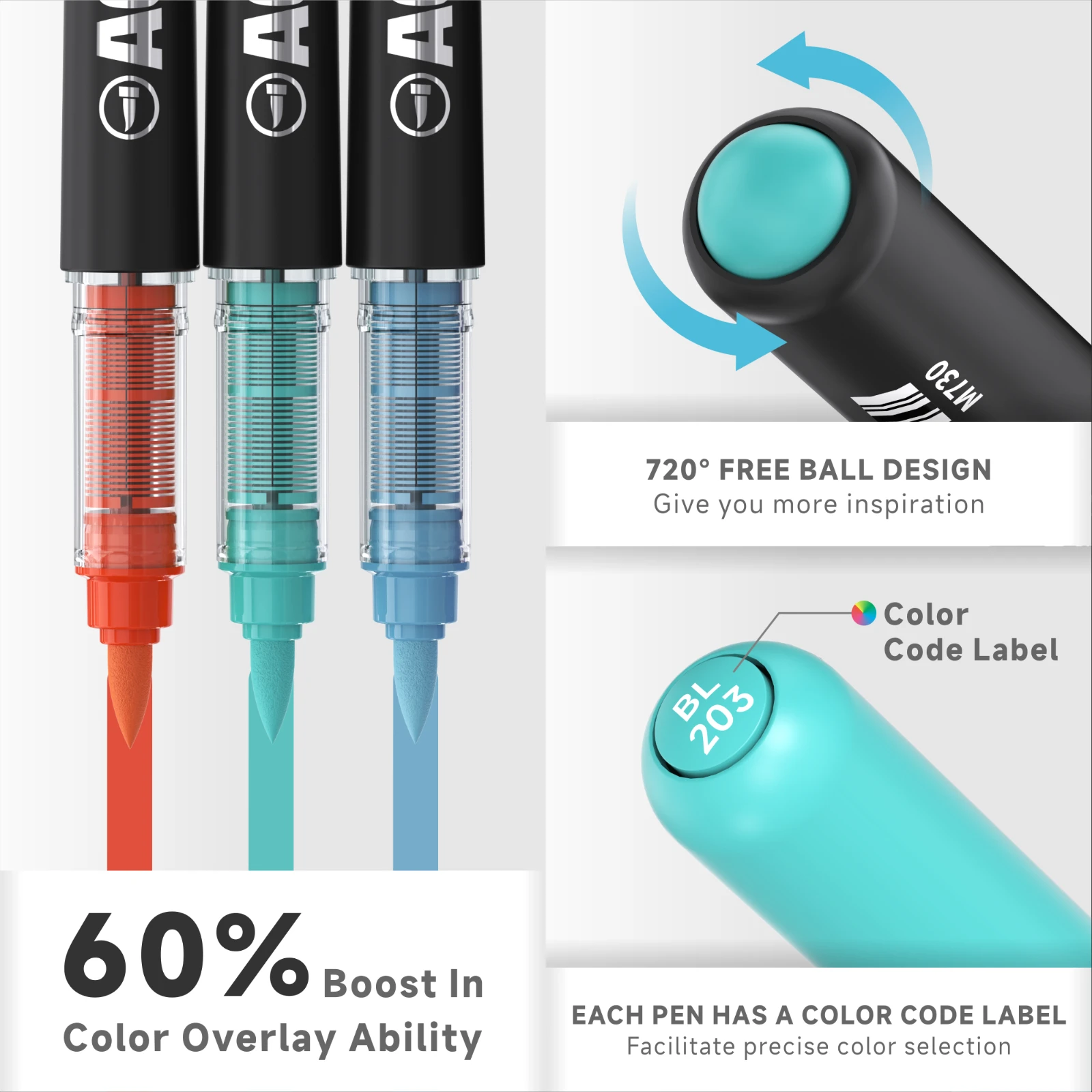 Languo Brand 432 Colors/426 Colors Large Capacity Liquid Acrylic Marker Pro with High-Capacity Ink, Acrylic Markers, Acrylic Felt, Felt Coloring, Alcohol Markers, Art Supplies, Soft Nibs with 1-5mm Thickness Options, Suitable for Drawing, Writing, Marking, Diy... Fabric Storage Bag Design for Easy Storage