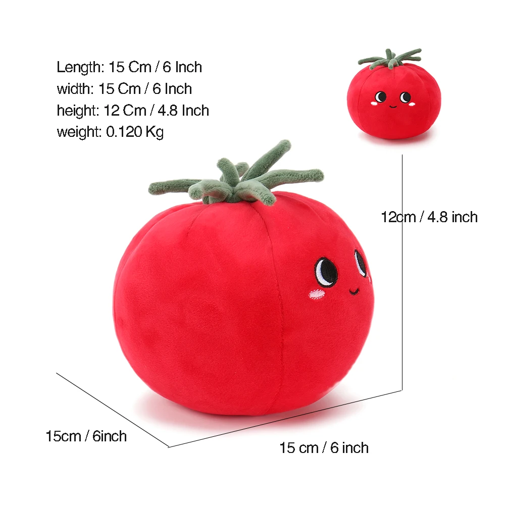 15CM Plushie Sweet Fruits Doll Tomato Plush Toys Pendant Decoration Children Soothing toys