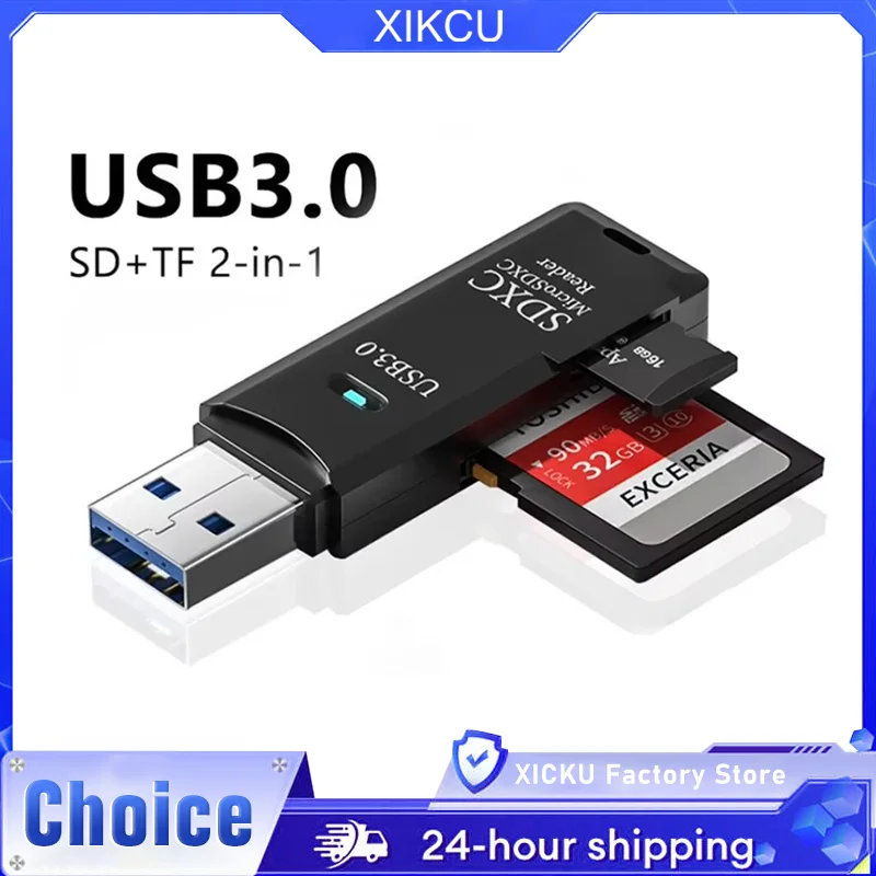 

2-в-1 USB 3.0 2.0 Устройство чтения карт памяти Micro SD TF USB-накопитель Адаптер для чтения карт памяти для ПК Аксессуары для ноутбуков