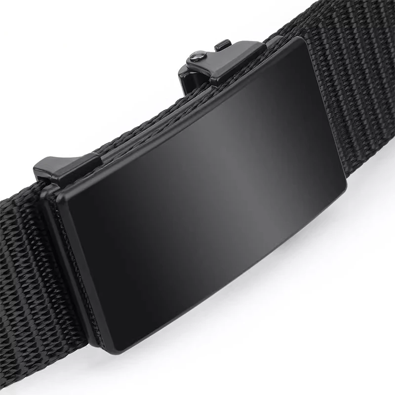 เข็มขัดผ้าใบสำหรับผู้ชาย, เข็มขัดผ้าใบแบบลำลองเข็มขัดไนล่อนทันสมัยสไตล์เกาหลีเข็มขัดหัวล็อกอัตโนมัติเข็มขัดอเนกประสงค์สำหรับนักเรียน
