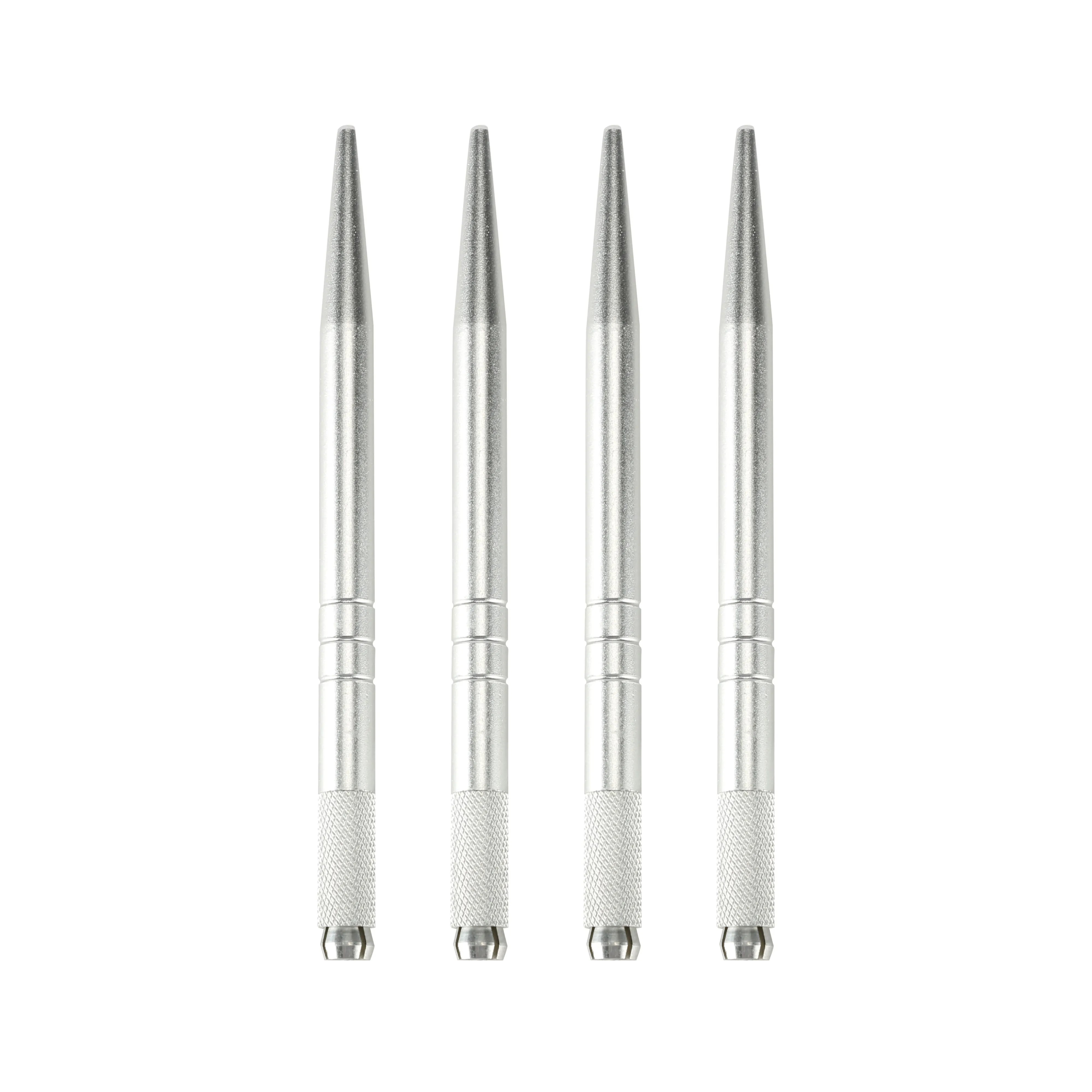 

Silver Tattoo Microblading Pen Tebori Pen Manual Tattoo PenTattoo Eyebrow Permanent Makeup Pen For 3D Eyebrow Tattoo Embroidery