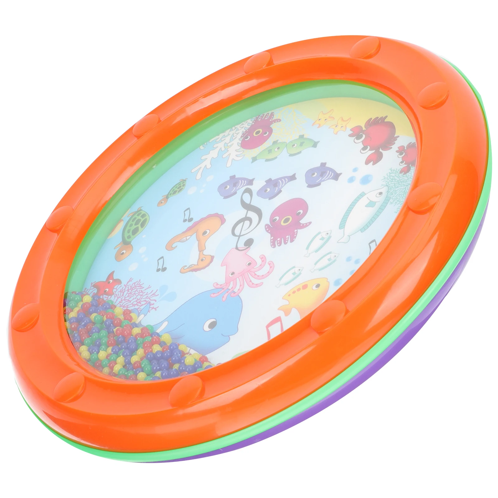 

Ocean Musical Instruments Percussion Playthings Educational Durable Plastic Hand Crisp Sound Gentle Sea Bead