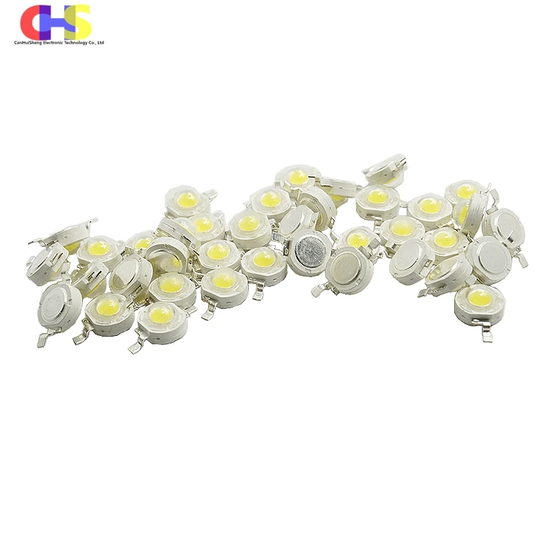 20pcs 1W 3W For Promote Plant Growth Bright High Power LED Light beads SMD COB Diode Warm Cold White Red Green Blue Yellow Pink