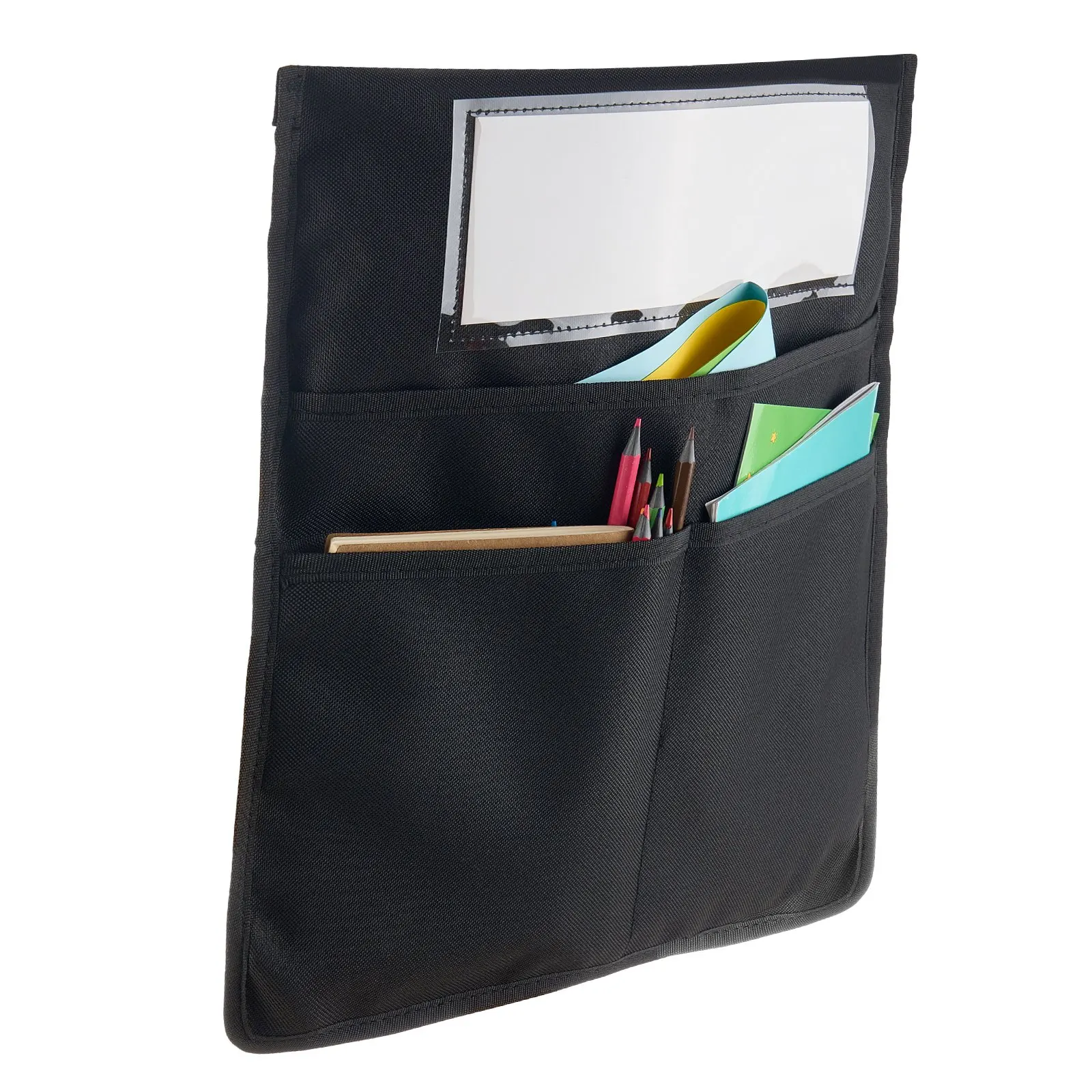 

Chair Pockets For Classroom 12 Pack Seat Pocket With Name Tag Black