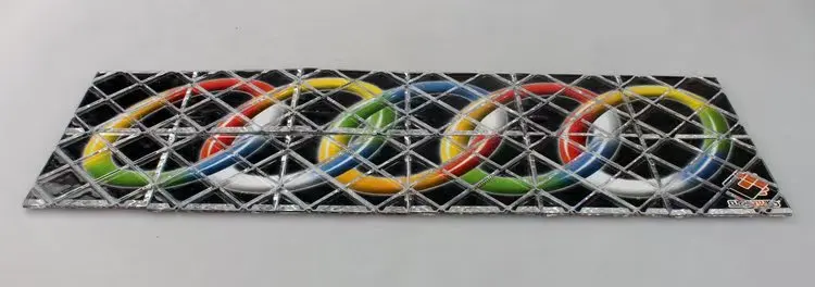 Kinderspielzeug, klassisches magisches Brett, Symbol, fünf Ringe, Muster, Puzzle, faltbar, gedreht, zusammengebautes Geschenk – Detail 7