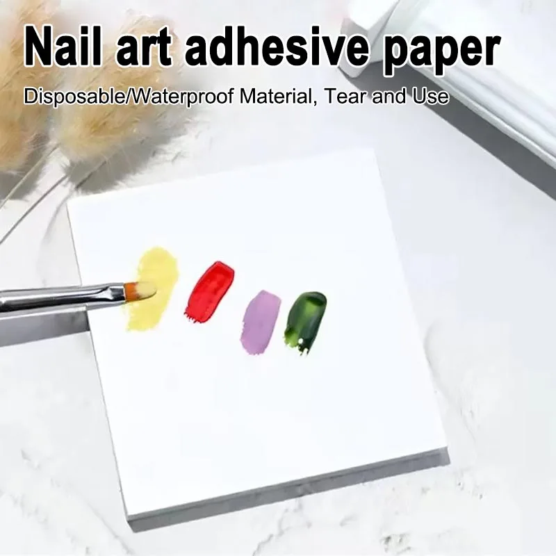 50/100/150PCS Simple and Convenient Nail Toner Paper Available No Cleaning Required Disposable Color Mixing Tray Tools MJTSZ01