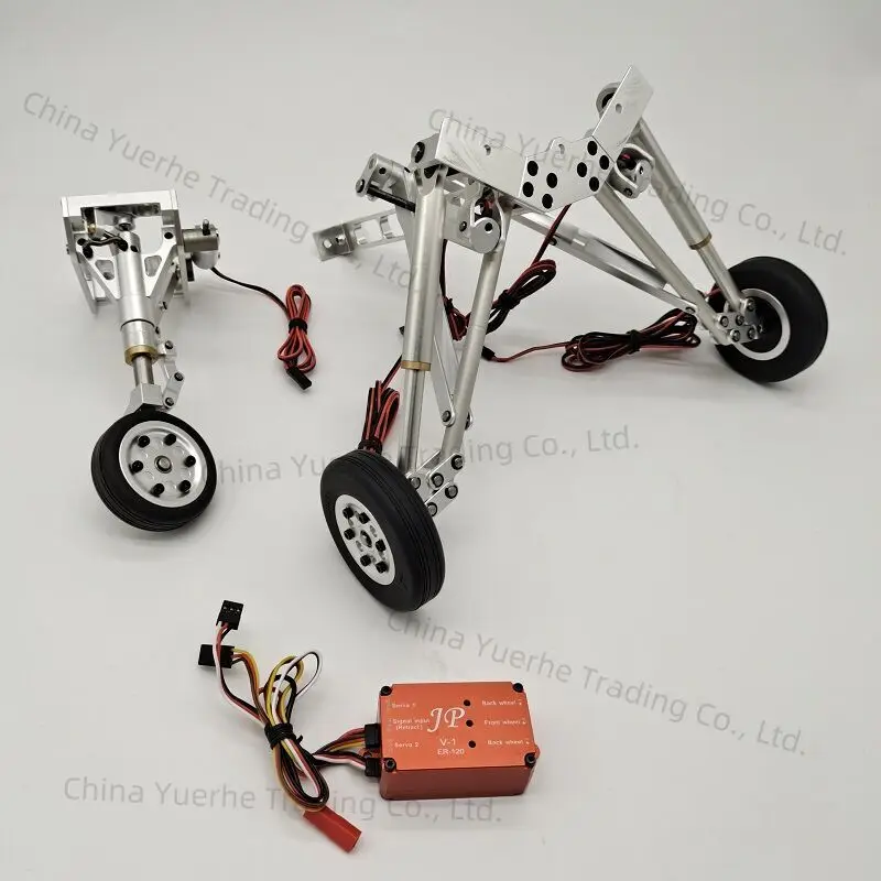 JP Hobby ER120 12 kgs Metal Landing Gear with 65mm Brakes Wheel 120-T1-F16 Controller