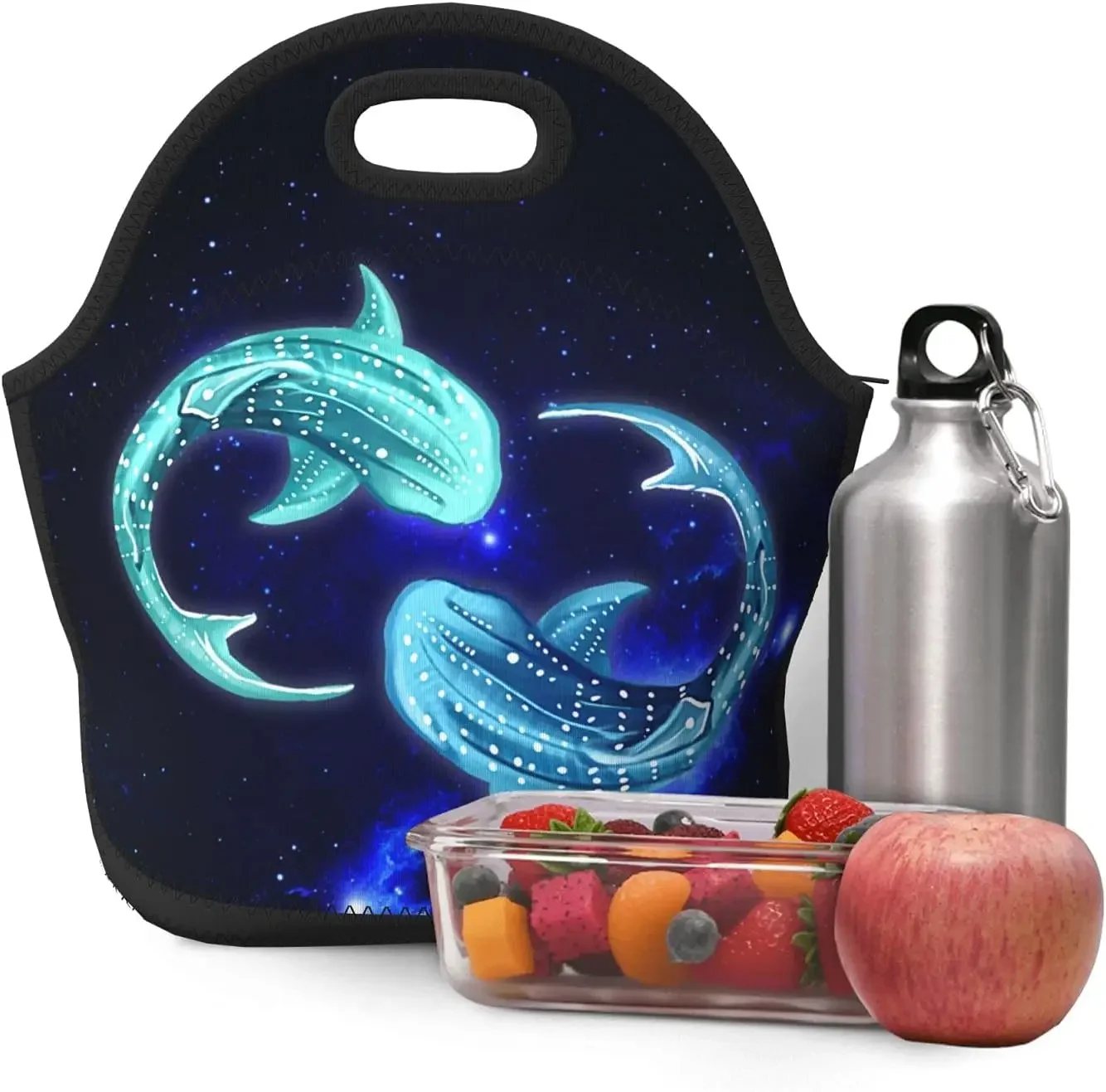 Whale Shark Lunch Bag/Lunch Box/Lunch Tote/Picnic Bags Insulated Cooler Travel Organizer