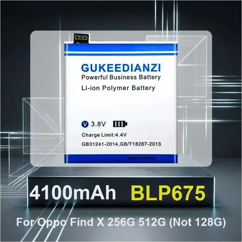 

BLP675 4100mAh High Capacity Mobile Phone Battery For Oppo Find X 256G 512G (Not 128G)