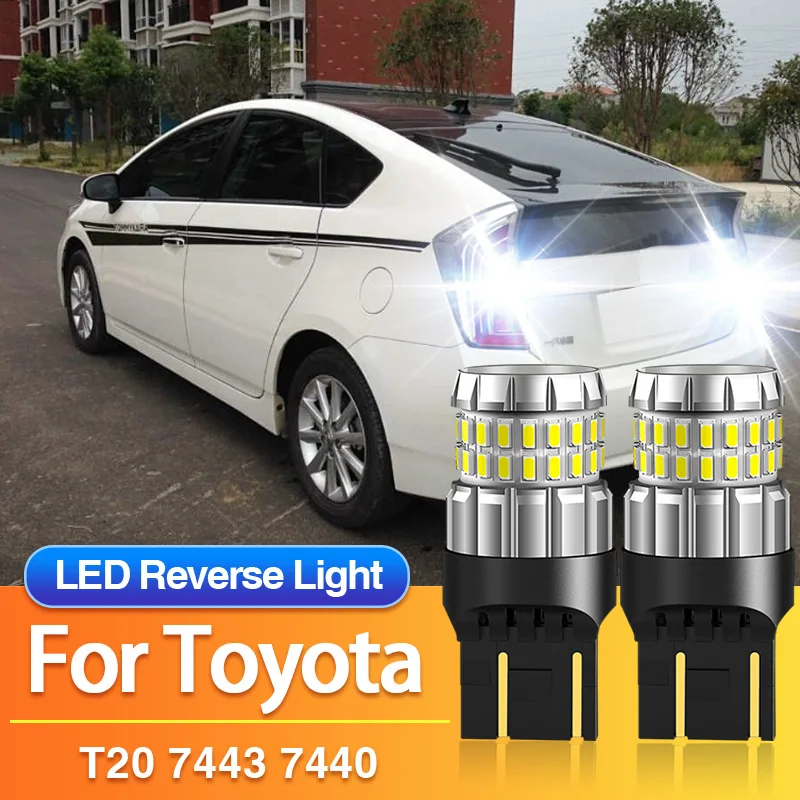 

2 шт. T20 7443 светодиодный фонарь заднего хода W21/5W 7440 W21W для Toyota MR2 3/Prius Plus W4/Prius W2/Prius W3/Supra 4/Yaris P15