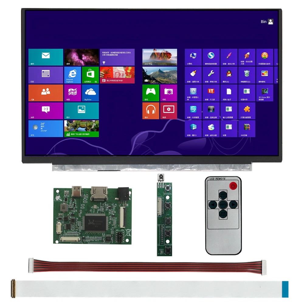 

11,6-дюймовый ЖК-экран «сделай сам», HDMI-совместимый драйвер, плата управления для Raspberry Pi Banana/Orange Pi PC, мини-компьютерный монитор