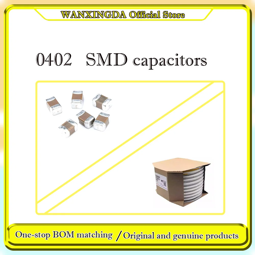 

0402 SMD capacitance 100Pcs 10000Pcs 1nF 1.2nF 1.5nF 1.8nF 2nF 2.2nF 2.7nF 3nF 3.3nF 3.6nF 4.7nF 5.6nF 8.2nF