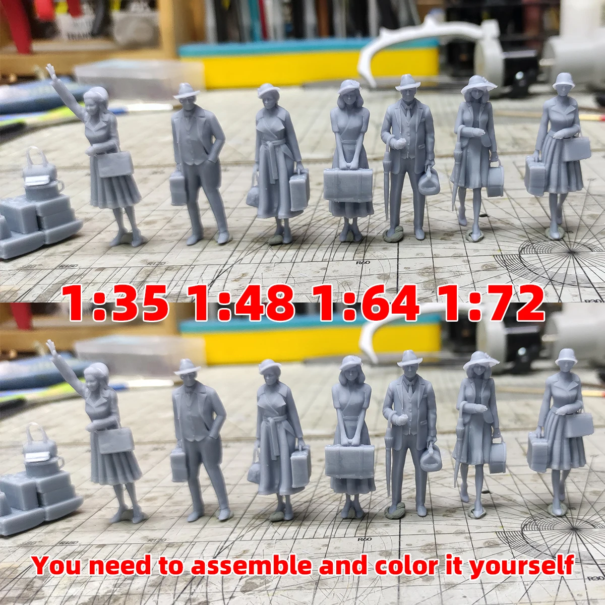 Airport Wharf Train Railway Ca - огляд і ціна Model Kit Locomotive