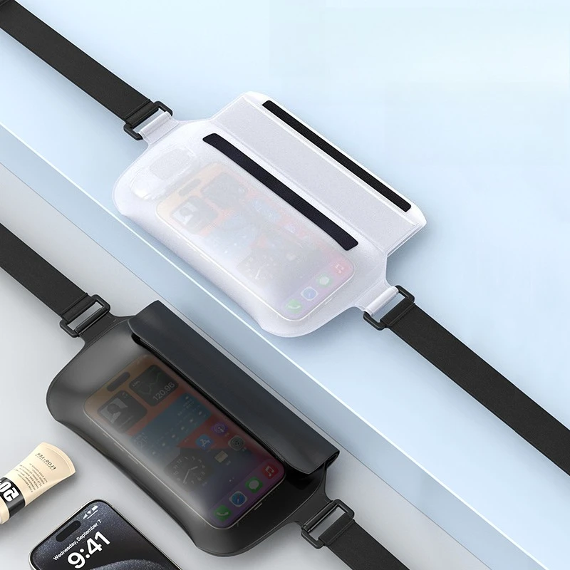 

TPU Waterproof Swimming Bag with Seal Strip, Outdoor Travel Surfing Boating Phone Earphone Keys Storage Waist Pack