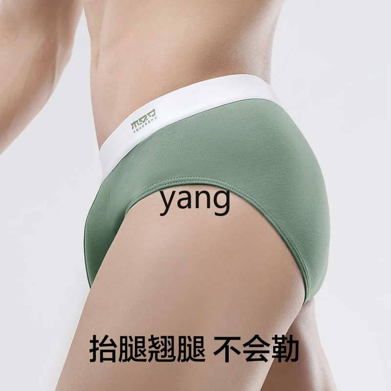 LMM men's briefs pure cotton antibacterial crotch boys mid-waist shorts head men's