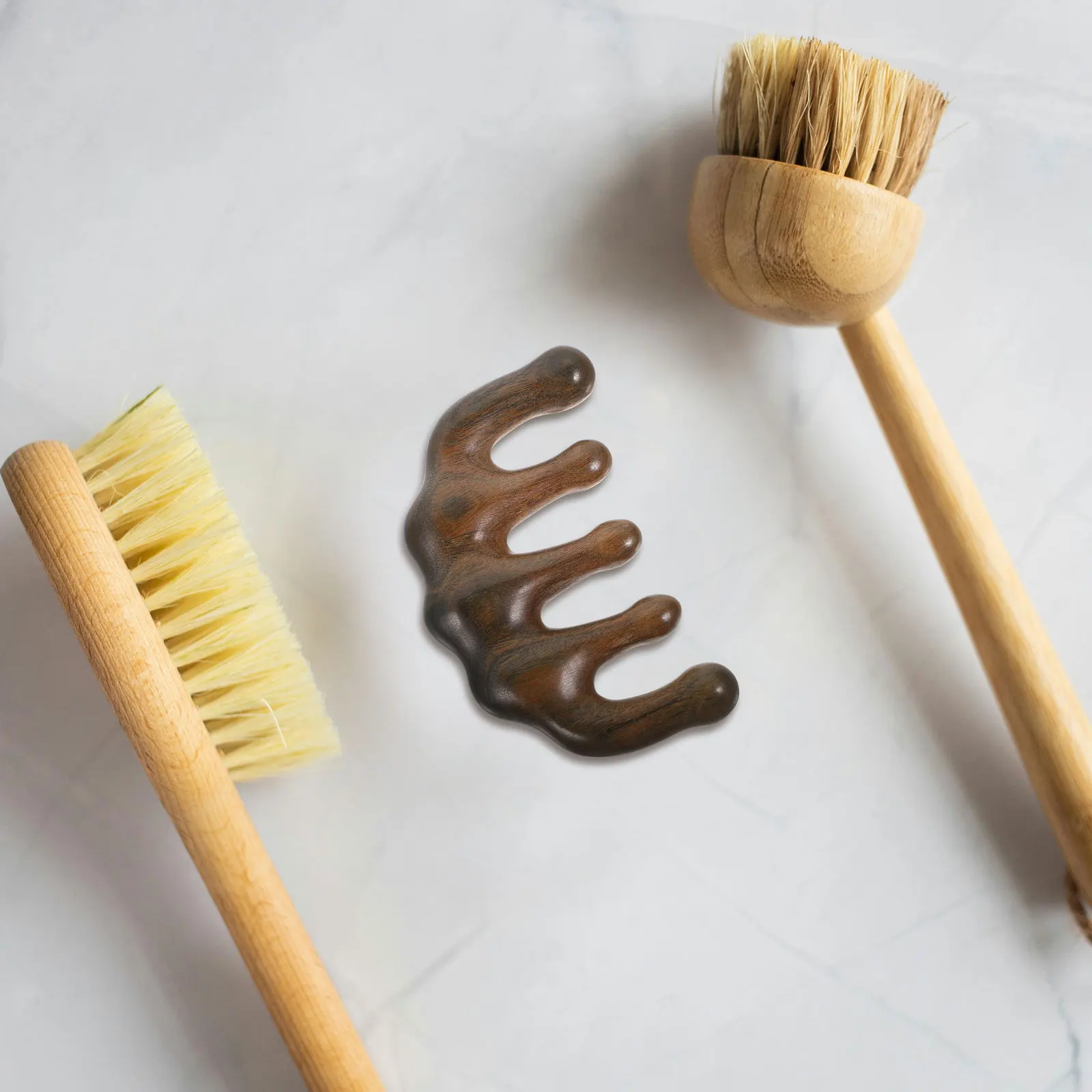 

Эргономичный массажер для кожи головы Wood Craft, массажер для акупунктурных точек тела, гладкая деревянная расческа, массажная расческа для кожи головы, экономия труда